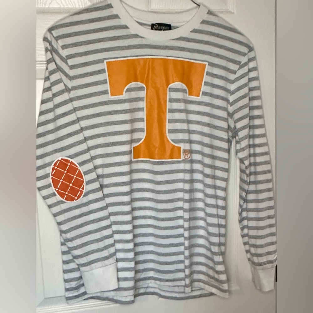 Tennessee White and Orange Long Sleeve Tee with Bold Logo